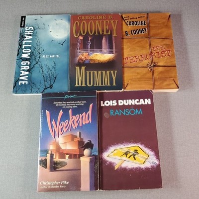 Pike Duncan Cooney YA Teen Horror 5 Paperback Book Lot 1990s Weekend Ransom
