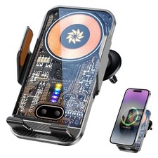 66W Fast Wireless Car Charger Automatic Clamping Mount Air Vent Phone Holder US