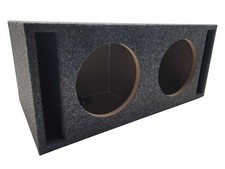 Car Audio Dual 12" SPL Bass Subwoofer Labyrinth Vent Sub Box Stereo Enclosure