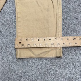 NUON Paperbag Cargo Ankle Pants Women 30 Tan Brown High Rise Cotton Casual 26x26