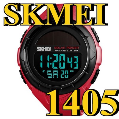 SKMEI Men Sport Watch Solar Power Digital Electronic LED Male Wristwatches
