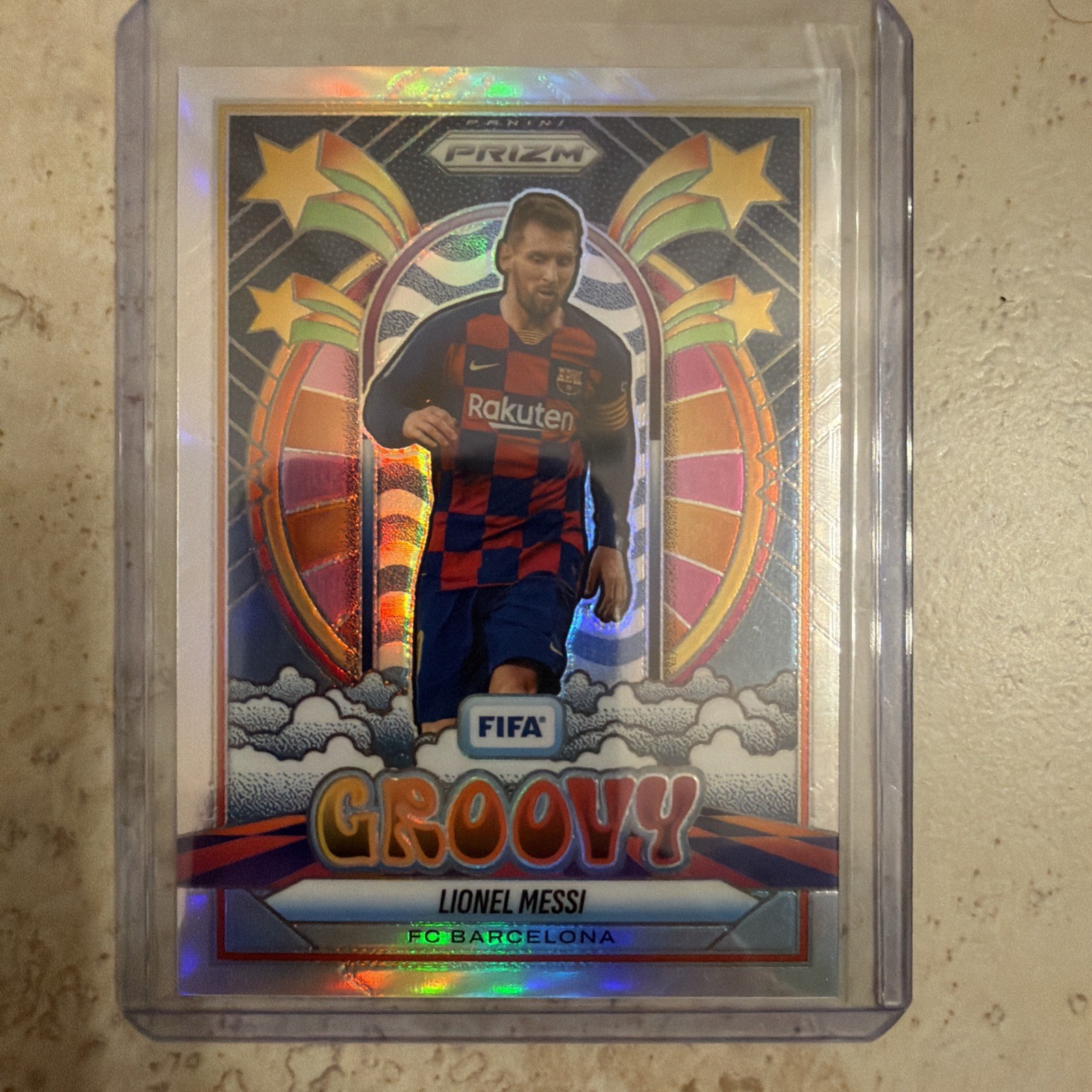 2025-26 Panini Prizm FIFA Lionel Messi Groovy #19 Barcelona Case Hit view 8