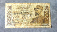 BILLET AFRIQUE ÉQUATORIALE FRANÇAISE - 20 FRANCS - 1947 - TB