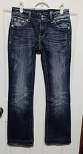 Women's Miss Me Jeans Size 29 Boot Cut Distressed
