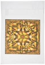 3dRose fl_26764_1 Mandala Zen Inner Balance Harmony Gold/Yellow Orange Glowing