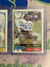 1981 Topps - Billy Sims #100 (RC) NM-LP+ Rookie Card NFL Football FAST SHIPPING!. rookie card picture