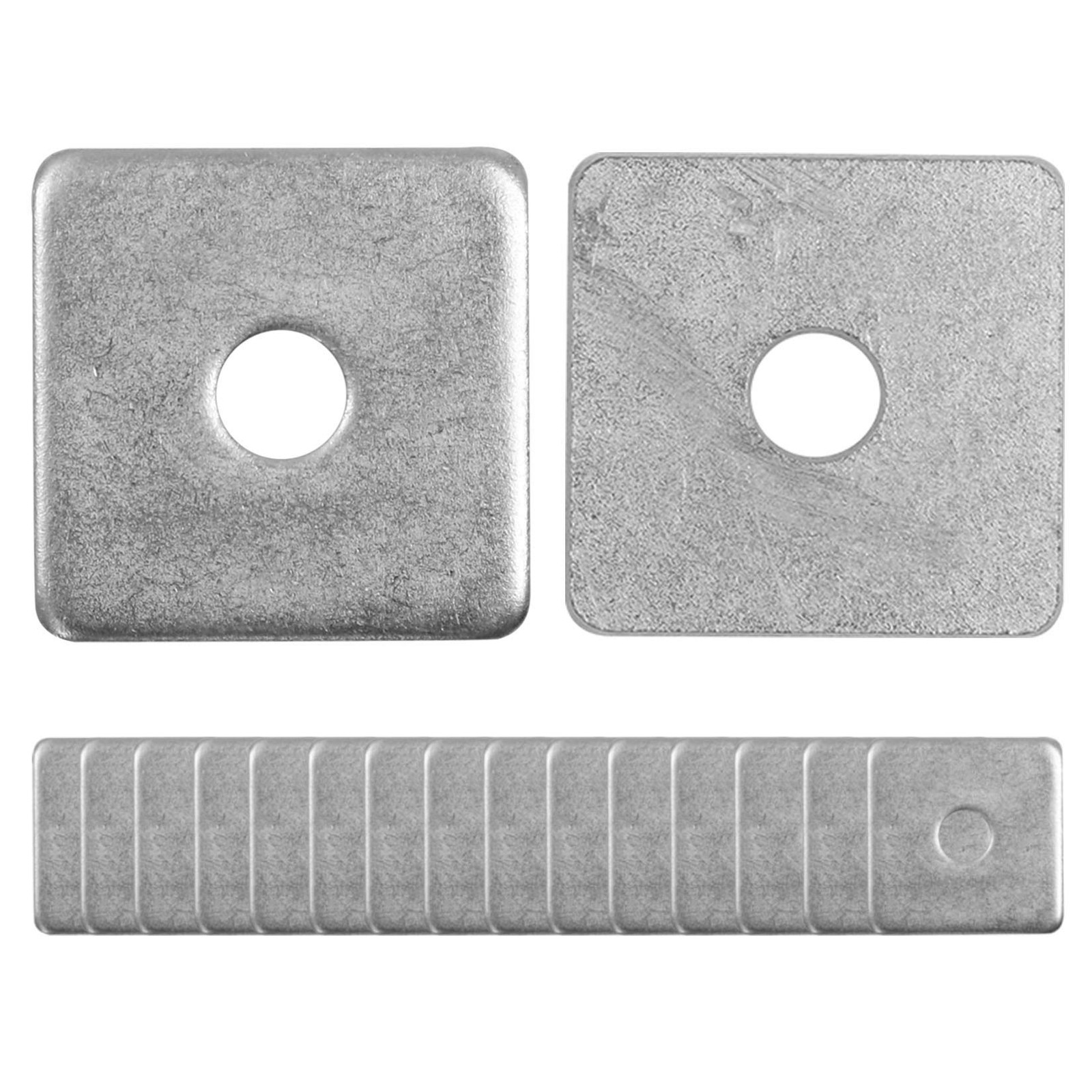 50-Pack Heavy Duty 304 Stainless Steel Square Washer Plates for Durable Fastening Hardware