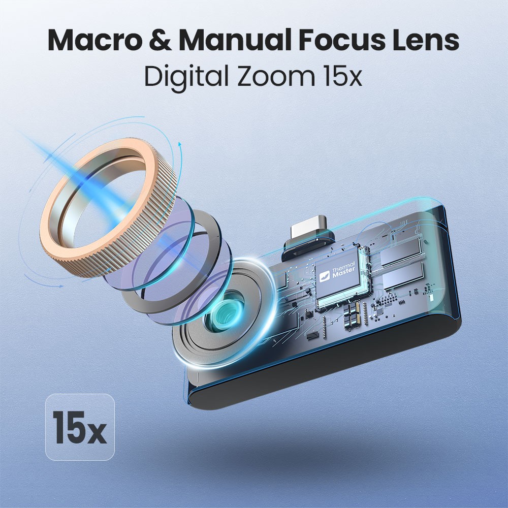 iPhone&Android P3 Type-C Thermal Imager Camera for Phone 512*384X³IR Resolution