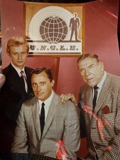 The Man From UNCLE David McCallum Robert Vaughn Leo G. Carroll 8x10 photo Color