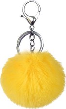 Pom Pom Keychain Artificial Fur Ball Keychains Fluffy Tote Pendant Car Bag Charm