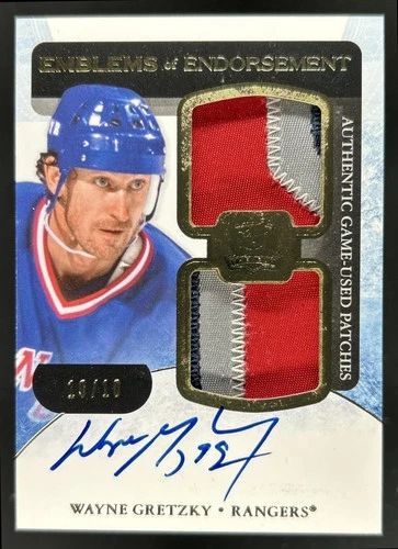 2011-12 Upper Deck The Cup Wayne Gretzky Emblems of Endorsement Patch Auto #/10