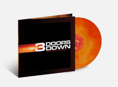 3 Doors Down Away From The Sun 20th Anniversary Orange Galaxy Vinyl LP Record