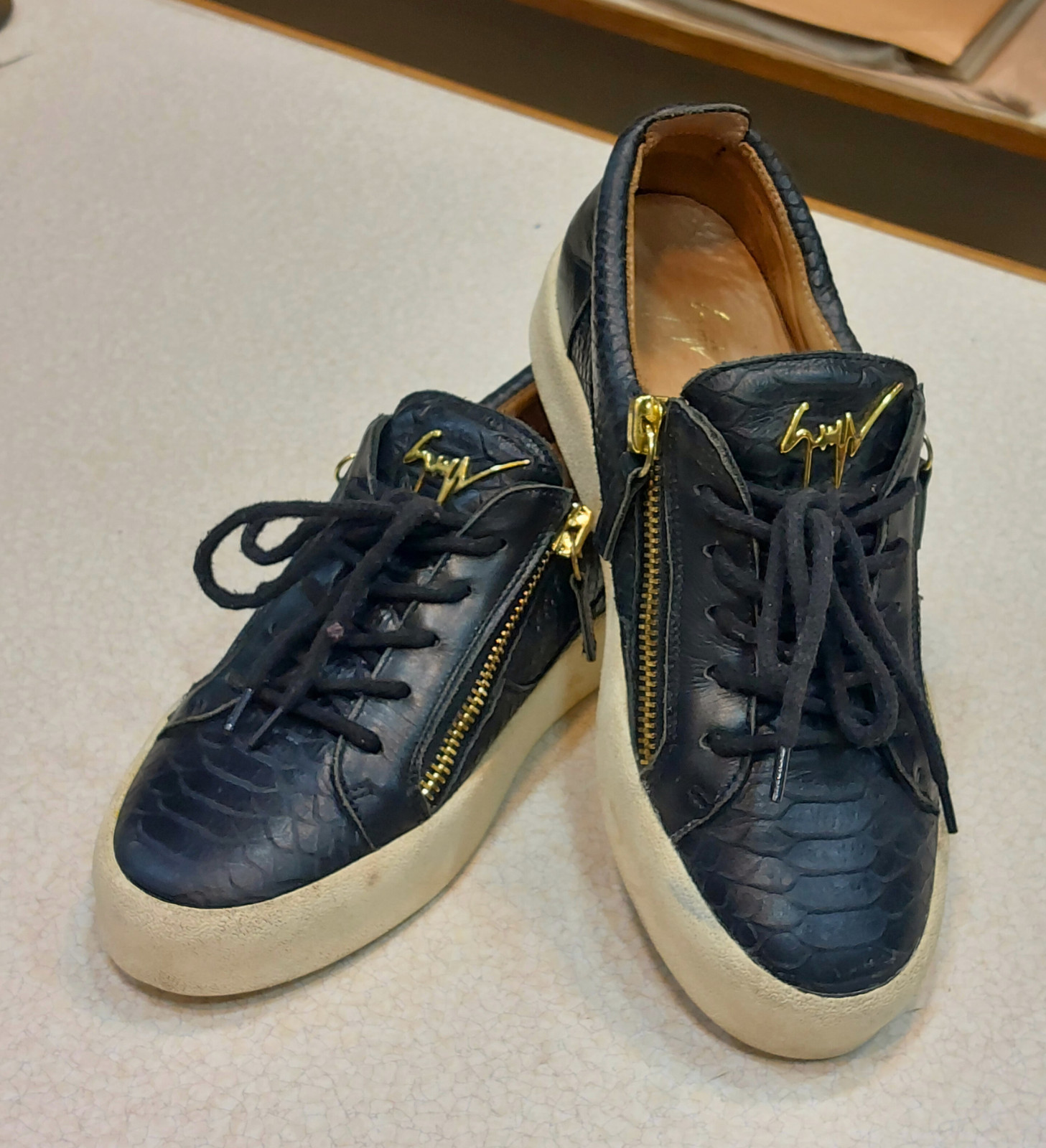 Giuseppe Zanotti Women PYTHON EMBOSSED TRAINERS L… - image 2