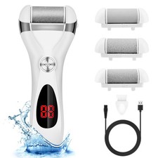 Kit el ctrico para eliminar callos de pies, recargable, 3 cabezales de pulido