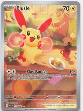 Plusle Illustration Rare SV04: Paradox Rift PAR Lightning Holo 193/182 2023 NM on eBay