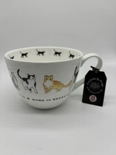 Portobello By Inspire Home Is Where My Cat Is Bone China Large Coffee/Tea Mug