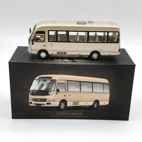 Toyota Coaster 2013 aleación diecast 1:64 - modelo oficial de réplica de minibús - Imagen 1 de 7