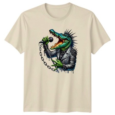 Rock N Roll Alligator Punk Kroko T-Shirt Punk Rock Musik Geburtstag Geschenk