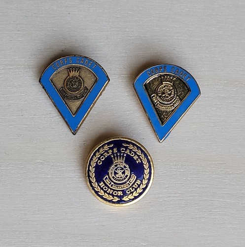 Lot Of 3 Salvation Army Pins - 2 Corps Cadets Pins 1 Corps Cadet Honor Club Pin