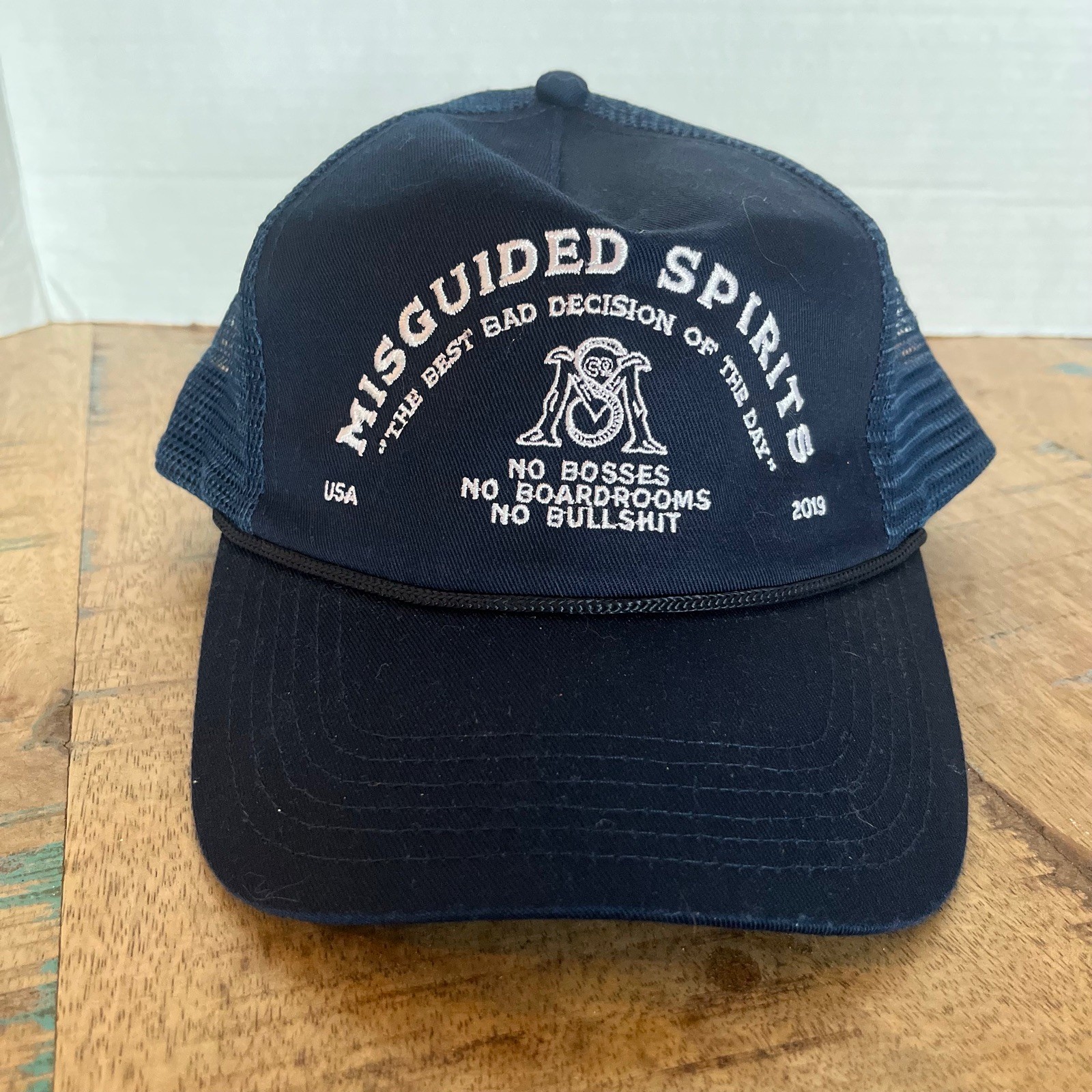 Misguided Spirits Black Hat Adjustable Adult Size… - image 2