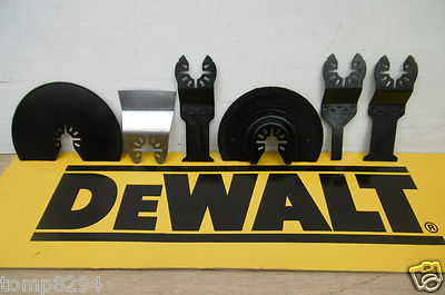 6-TEILIGES SET DEWALT MULTITOOL KLINGEN 20701 20704 20706 20708 20714 20717 DCS355 
