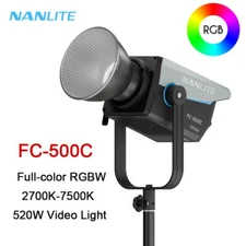 Nanlite FC-500C 520W RGB Full Color Led Video COB Light 2700K-7500K Monolight 