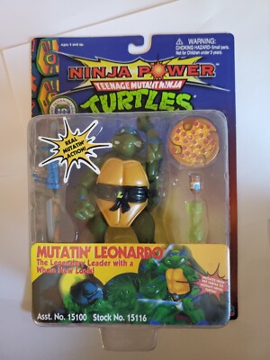 Playmates TMNT Teenage Mutant Ninja Power Turtles Mutatin' Leonardo Rare