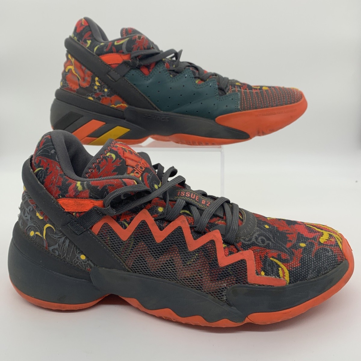 Adidas Issue GCA FX7432 Donovan Mitchell Mens Size 12 Foral Gray  Multi
