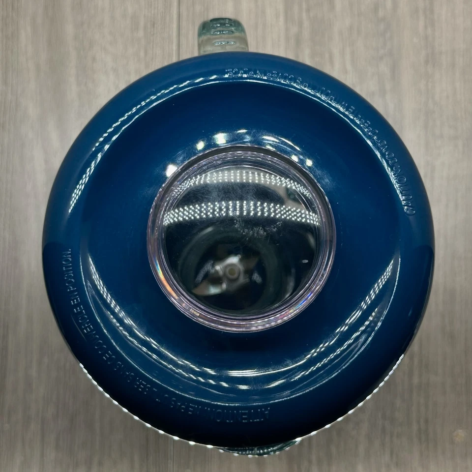 Jarra licuadora de vidrio redonda Cuisinart 40 OZ 5 tazas con tapa y hoja azul Foto 3 de 4