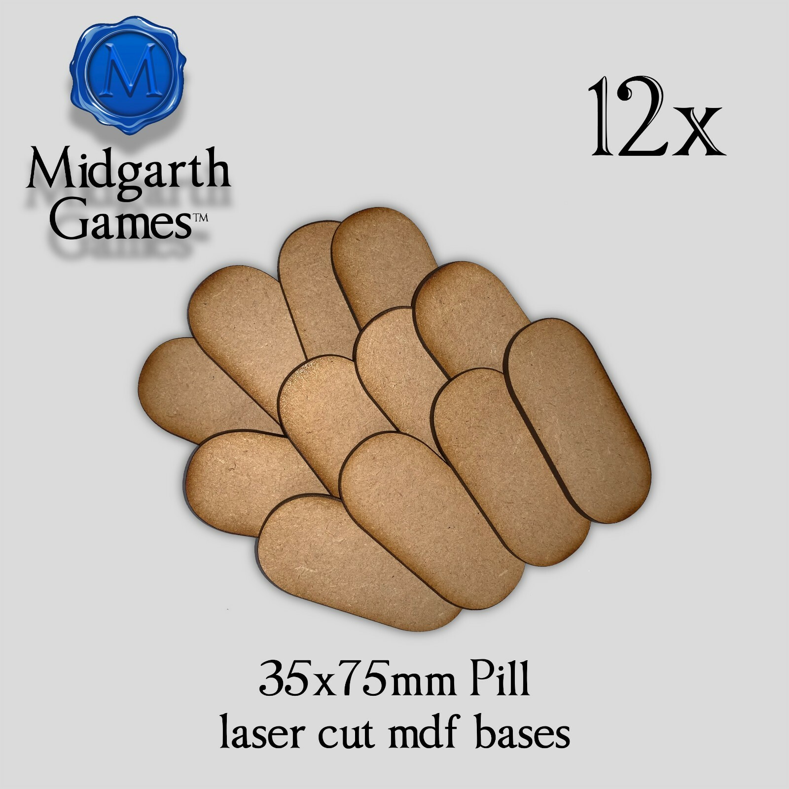 40x Bases Cuadradas 30mm MDF Miniatura Warhammer Corte Láser 40K ENVÍO