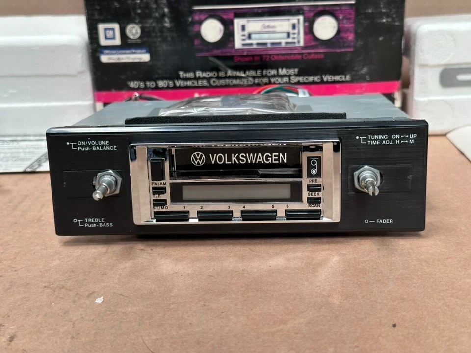 Volkswagen AM FM 1949-1964 ¡Radio nuevo! Sonido automático personalizado AUX USA-2 NUEVO Foto 4 de 4