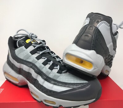 Nike Air Max 95 SE Reflective Mens Off Noir Amarillo Size 10.5 Grey BQ6523-001 NIKE AIR MAX 95 SE REFLECTIVE OFF NOIR AMARILLO WOLF GREY SZ  main image 2
