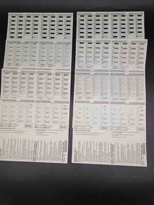 Lucent Partner 18D Merlin ETR 18D Paper Label Insert AT&T Avaya Set of 12 NEW