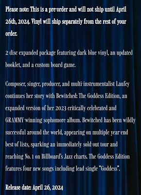Laufey - Bewitched: The Goddess Edition - Navy Double LP w Signed