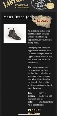 Lastrite‎ New Zealand Mens Black Leather Ankle Boot Lastrite New Zealand Mens Black Leather Ankle Boots Slip On  main image 3