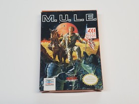 MULE M.U.L.E. Nintendo NES Box and Manual Only **
