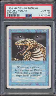 1994 MTG Magic The Gathering Revised Psychic Venom PSA 10 GEM MINT
