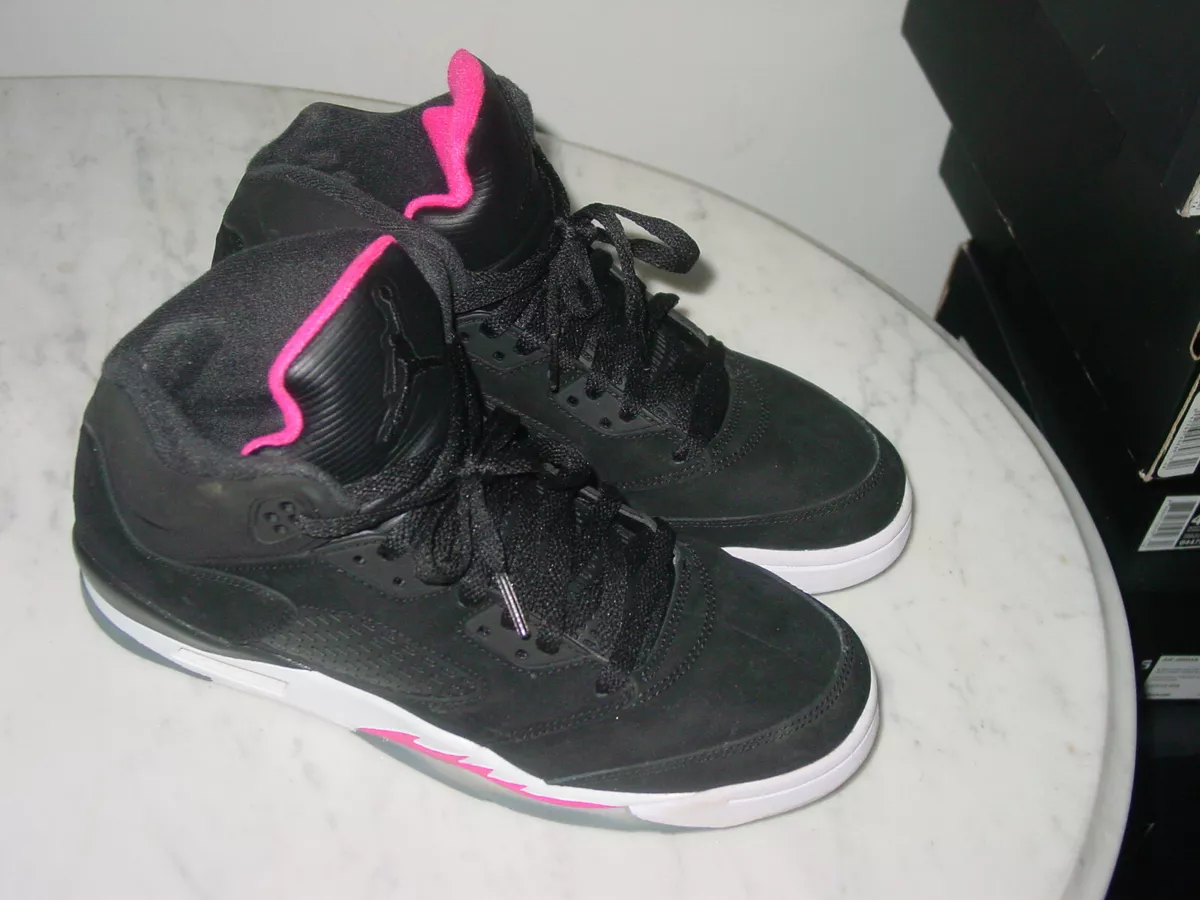 Black and pink jordan 5 release date sales