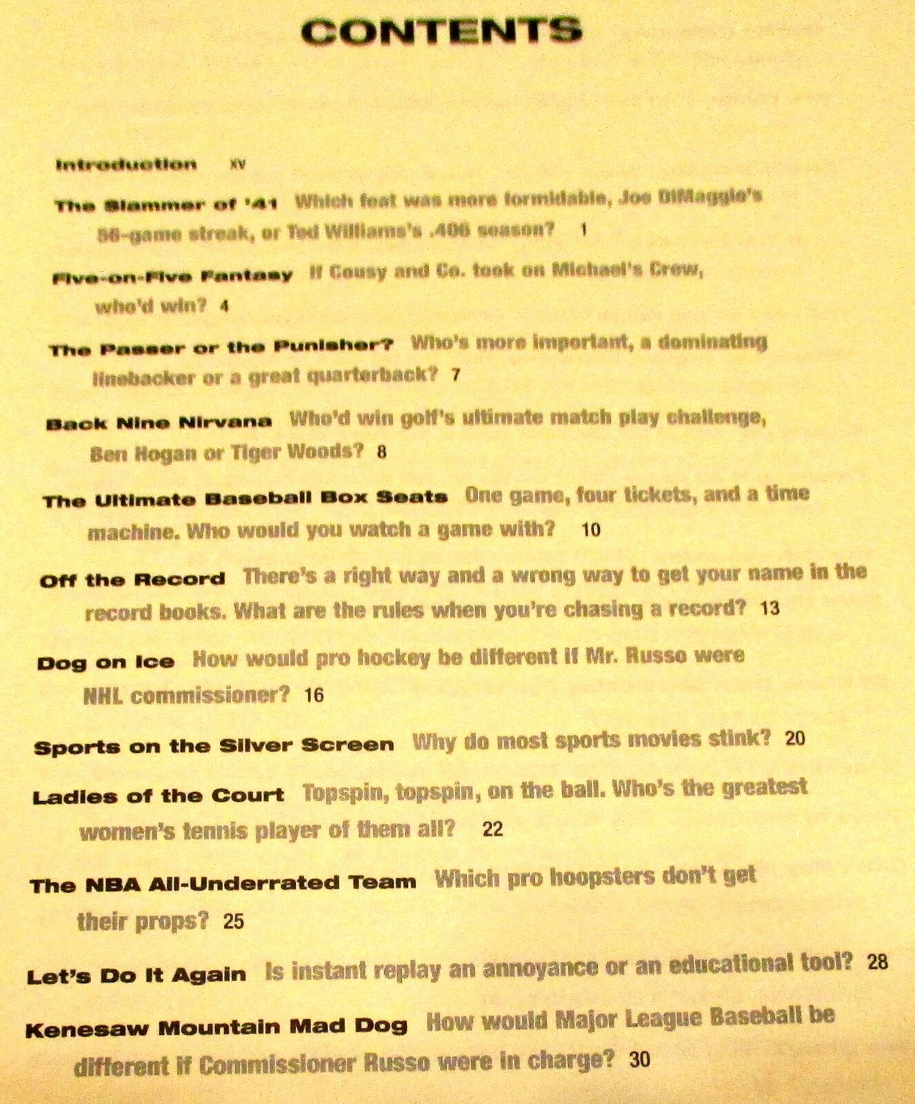 2003 The Mad Dog Greatest Sports Arguments of All Time Christopher Russo SIGNED