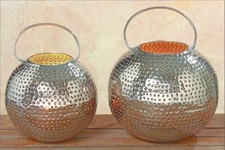 Großes Windlicht orientalisch ca. Ø 20cm Kerzenhalter rund Teelichthalter Kerzen