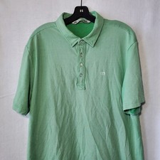 Travis Mathew Polo Shirt Mens Extra Large Athletic Green Short Sleeve