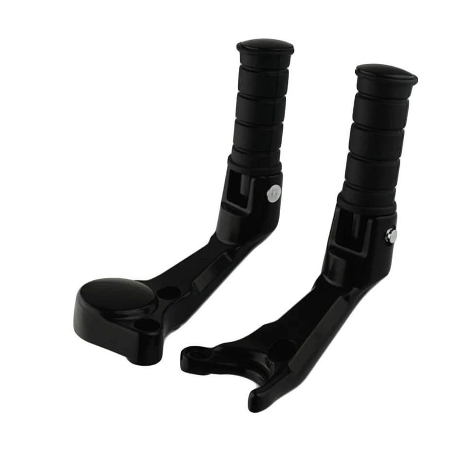 Par de estriberas negras para pasajero reposapiés soporte de montaje para Victory Octane 2017 Foto 2 de 4