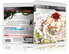 Okami HD -  CUSTOM English Replacement  PS3 Cover and Case. NO GAME!!