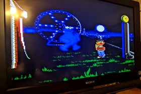 Sesame Street ABC Letter-Go-Round / Ernie's Big Splash (NES) Original, Tested