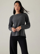 ATHLETA Layover Sweater  Charcoal Small 793358 NWT
