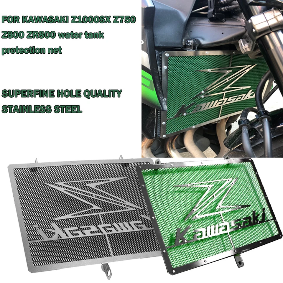 Aluminum Radiator Grill Guard Cover Protector For Kawasaki Z750/800 Z800 Z1000 - Image 3 of 4