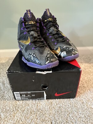 Nike Lebron 11 XI Black History Month BHM Black Purple Gold Nike Lebron 11 XI Black History Month BHM Black Purple Gold