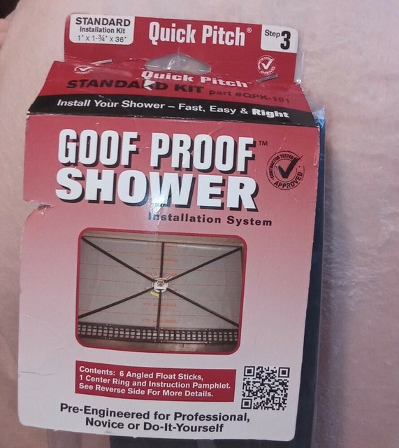 GOOF PROOF SHOWER QPK101 QuickPitch Standard Shower Kit for sale