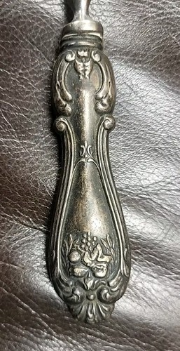 Vintage R Sterling Silver Fancy Trowel Pastry Server Utensil Art Nouveau Italy - Picture 6 of 6