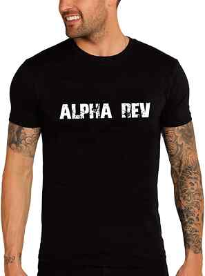 Herren Grafik T-Shirt Alpha Rev Öko-Verantwortlich Vintage Jahrgang Kurzarm